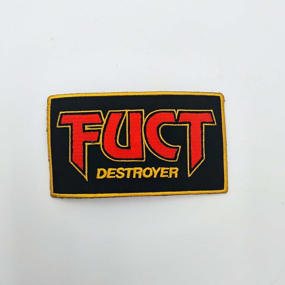 FUCT Streetwear Rare Iron On Patch Vintage 1990's Woven Embroidery Skateboarding